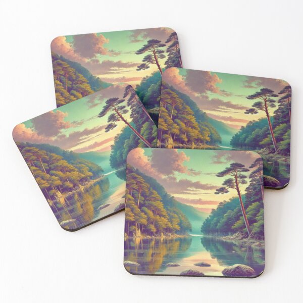 Item preview, Senzen River - A Contemporary Ukiyo-e Nature Landscape designed and sold by Kijiermono.