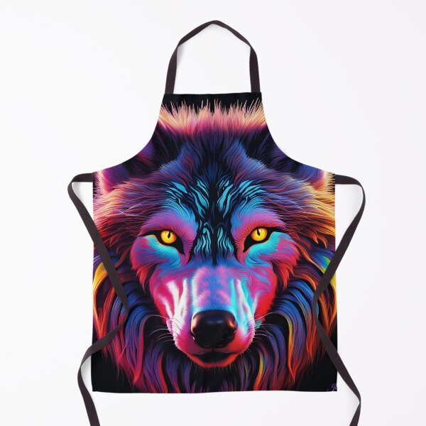 Aperçu de l'œuvre Néon Art d'un loup 2 créée et vendue par JJArtCreations.