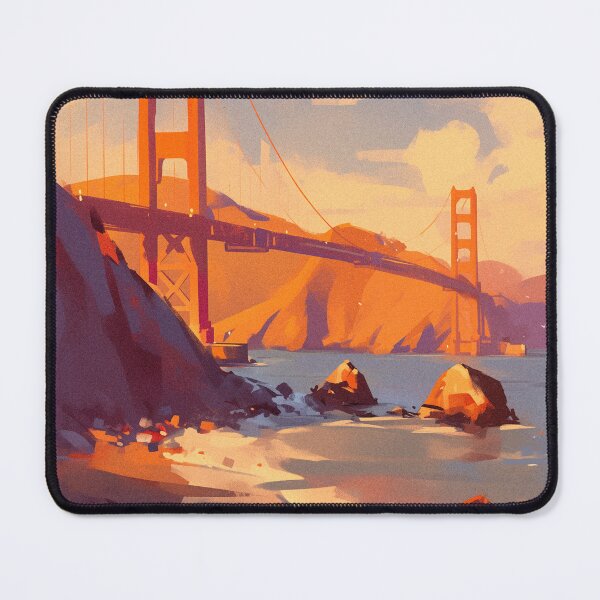 Item preview, World Wonders - Golden Gate Bridge at Dusk designed and sold by ChillinTurtles.