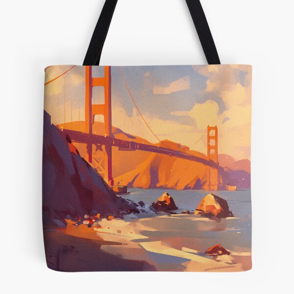 Item preview, World Wonders - Golden Gate Bridge at Dusk designed and sold by ChillinTurtles.