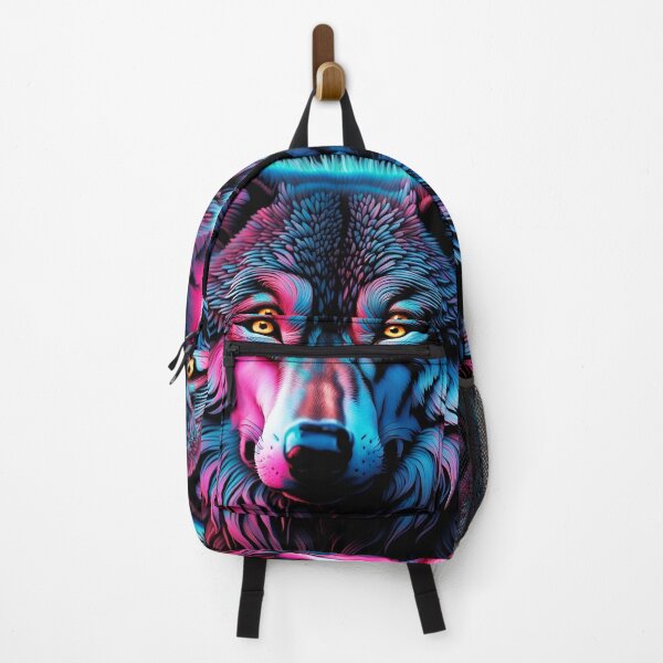 Item preview, Neon Art of a Wolf 1 designed and sold by JJArtCreations.