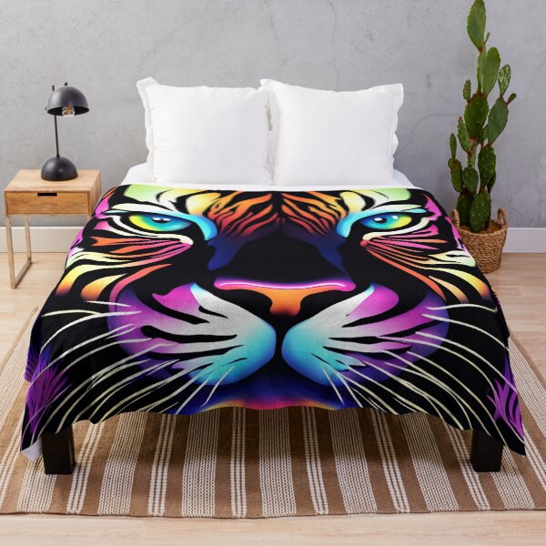Aperçu de l'œuvre Néon Art d'un Tigre 1 créée et vendue par JJArtCreations.
