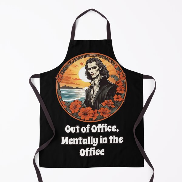 Item preview, Workaholic Vampire by The Beach - Out of Office Mentally in the Office designed and sold by Ridiculam Toga.