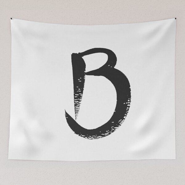 Item preview, Black Letter B Calligraphy designed and sold by colorzen.