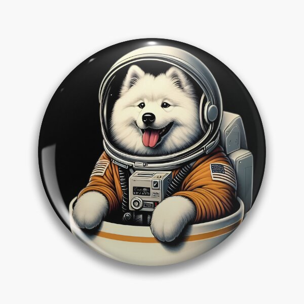 Item preview, Astronaut Samoyed Dog funny vintage t-shirts designed and sold by PAVOXAR.