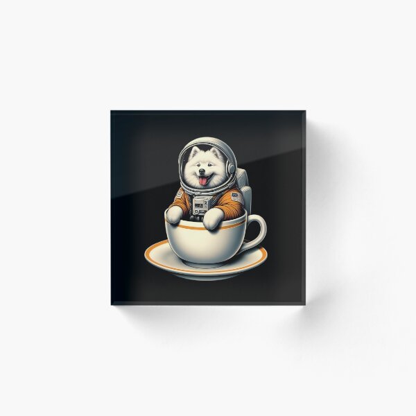 Item preview, Astronaut Samoyed Dog funny vintage t-shirts designed and sold by PAVOXAR.