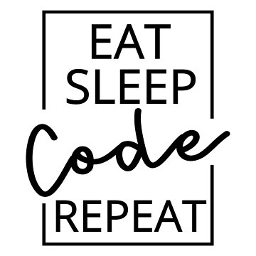 Artwork thumbnail, Medical Coder, Eat Sleep Code Repeat, Medical Coding by AAMDesigns