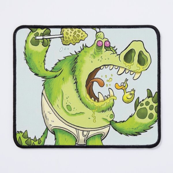 Item preview, Quirky Green Monster in Underwear Cartoon	 designed and sold by barbarocris.