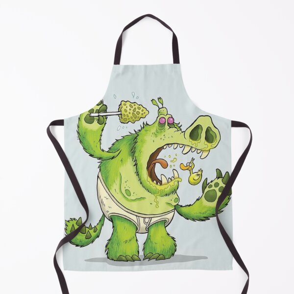 Item preview, Quirky Green Monster in Underwear Cartoon designed and sold by barbarocris.