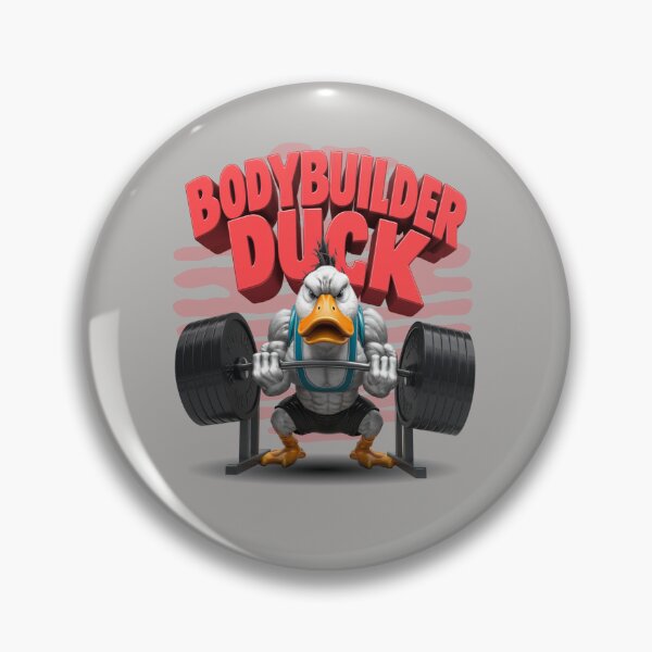 Item preview, Bodybuilder duck - Quacking workout - Strong duck  - Powerlifting duck designed and sold by JansenGS.