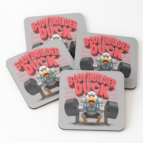 Item preview, Bodybuilder duck - Quacking workout - Strong duck  - Powerlifting duck designed and sold by JansenGS.