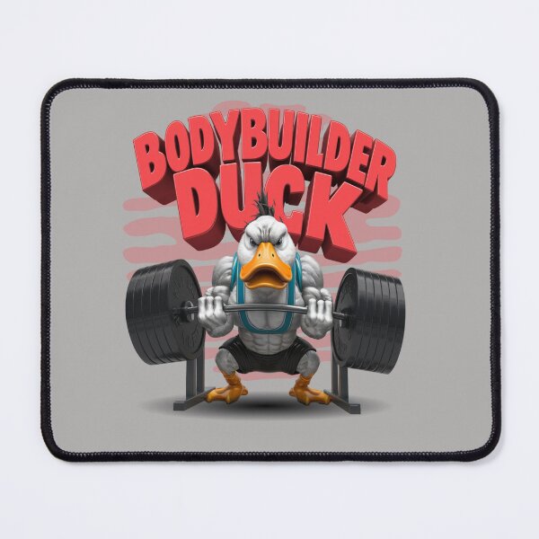 Item preview, Bodybuilder duck - Quacking workout - Strong duck - Powerlifting duck designed and sold by JansenGS.