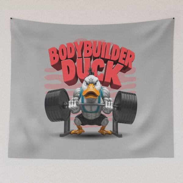 Item preview, Bodybuilder duck - Quacking workout - Strong duck  - Powerlifting duck designed and sold by JansenGS.