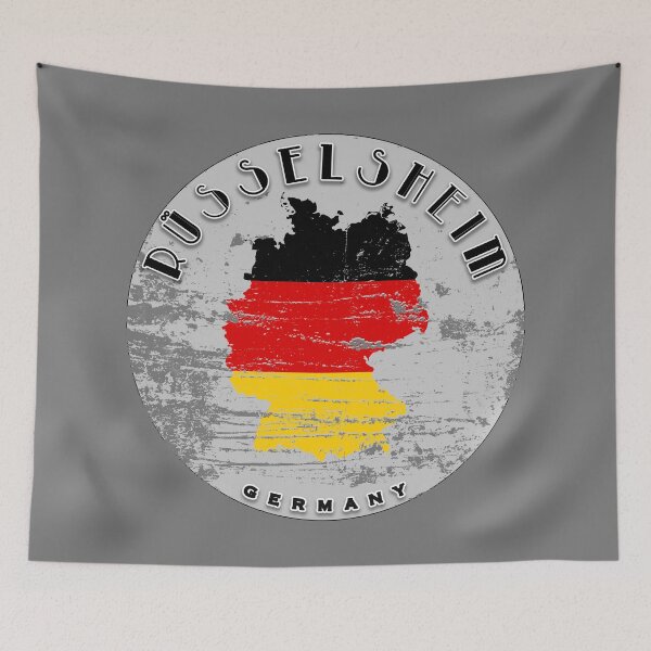 Item preview, Rüsselsheim Germany Flag Worn  designed and sold by World Designs.