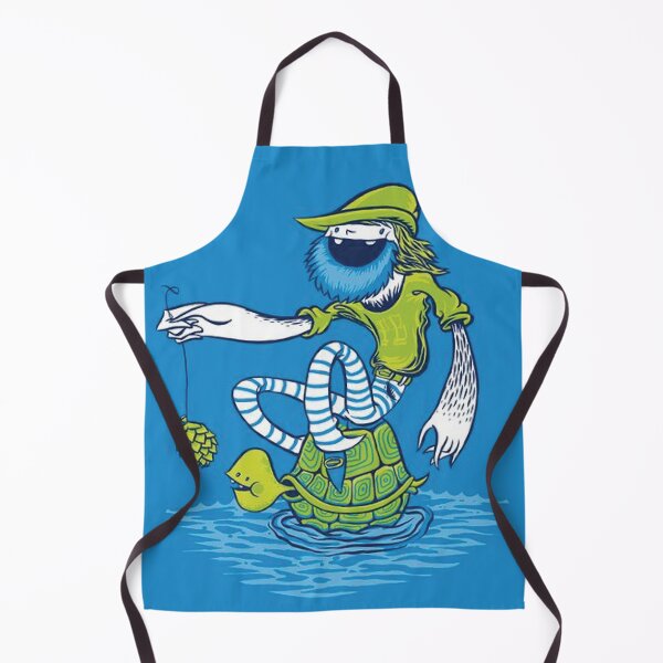 Item preview, Whimsical Bearded Character Riding a Turtle designed and sold by barbarocris.