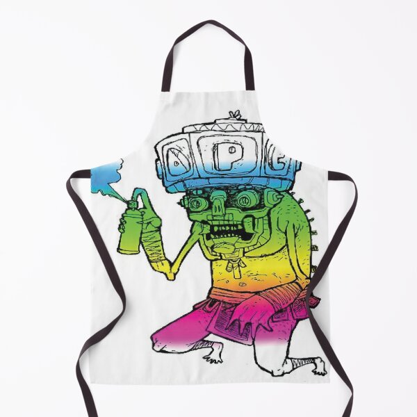 Item preview, Psychedelic Graffiti Creature with Spray Can designed and sold by barbarocris.