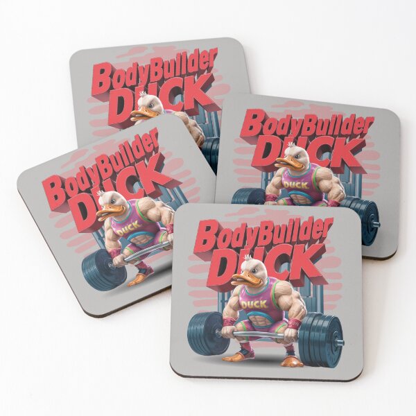 Item preview, Bodybuilder duck - Quacking workout - Strong duck  - Powerlifting duck designed and sold by JansenGS.