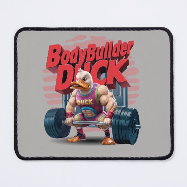 Item preview, Bodybuilder duck - Quacking workout - Strong duck - Powerlifting duck designed and sold by JansenGS.