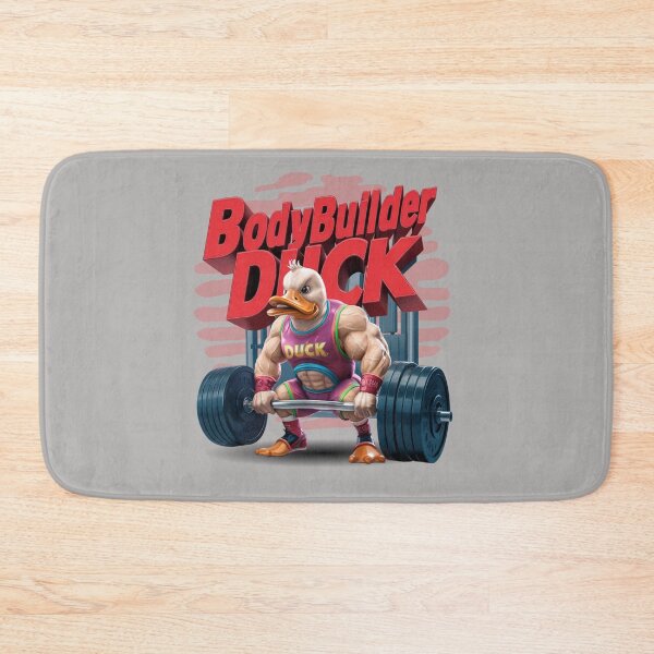 Item preview, Bodybuilder duck - Quacking workout - Strong duck  - Powerlifting duck designed and sold by JansenGS.