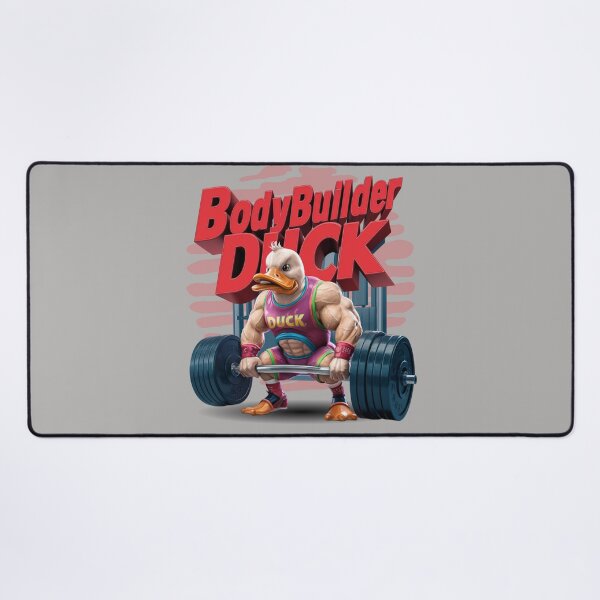 Item preview, Bodybuilder duck - Quacking workout - Strong duck - Powerlifting duck designed and sold by JansenGS.
