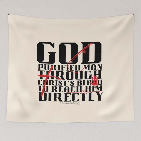Item preview, God purified man through Christ's blood to reach him directly designed and sold by Peerless-Prime.
