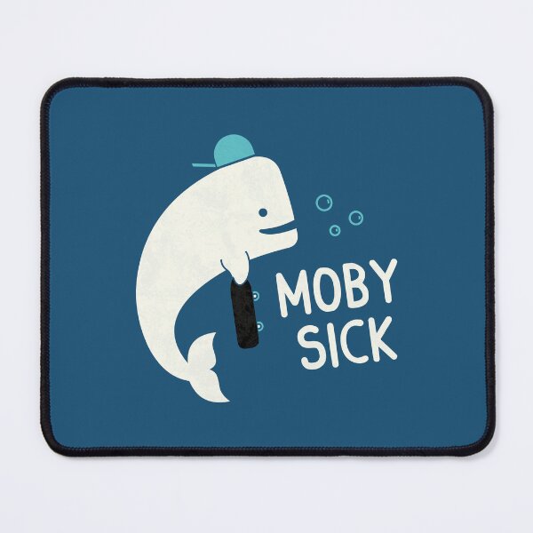 Item preview, Moby Sick designed and sold by HandsOffMyDinosaur.