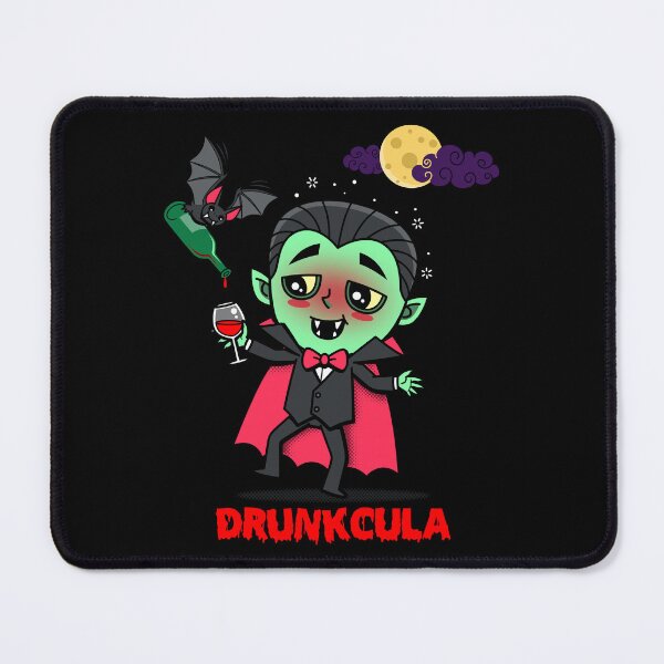 Item preview, Funny Cute Drunk Dracula Halloween Vampire Cartoon designed and sold by BoggsNicolasArt.