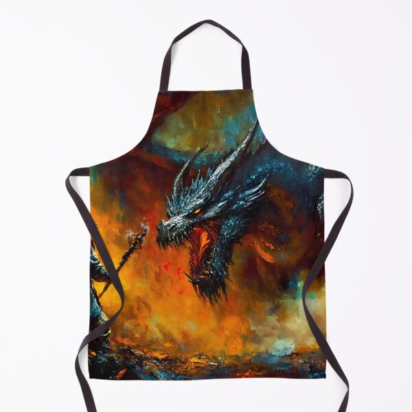 Item preview, When Titans Clash, The Wizard and the Black Dragon designed and sold by AM FineArtPrints.