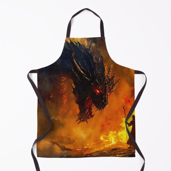 Item preview, When Titans Clash, The Wizard and the Black Dragon designed and sold by AM FineArtPrints.