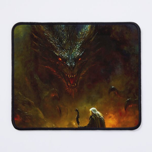 Item preview, When Titans Clash, The Wizard and the Black Dragon designed and sold by AM FineArtPrints.