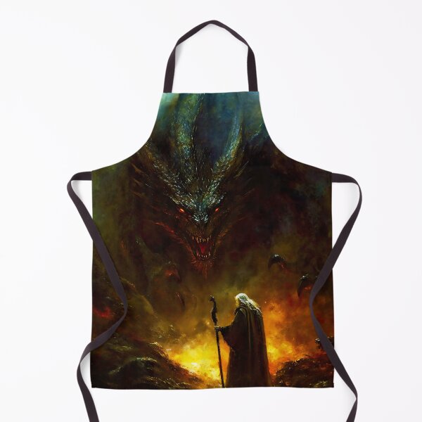 Item preview, When Titans Clash, The Wizard and the Black Dragon designed and sold by AM FineArtPrints.