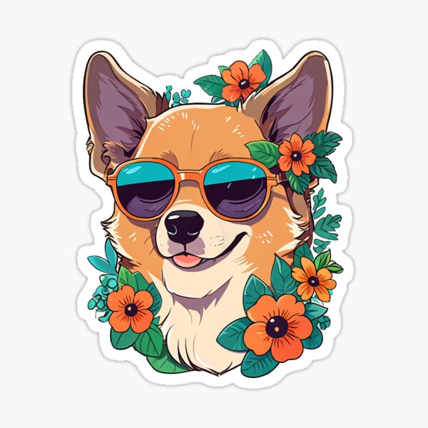 Item preview, Lindo perro flor designed and sold by unimajinasi.
