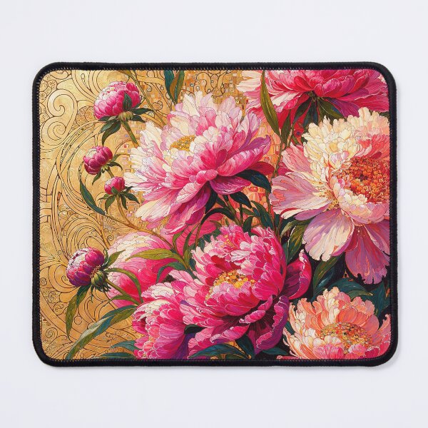 Item preview, Alphonse Mucha Pink Peonies designed and sold by maniacfitness.