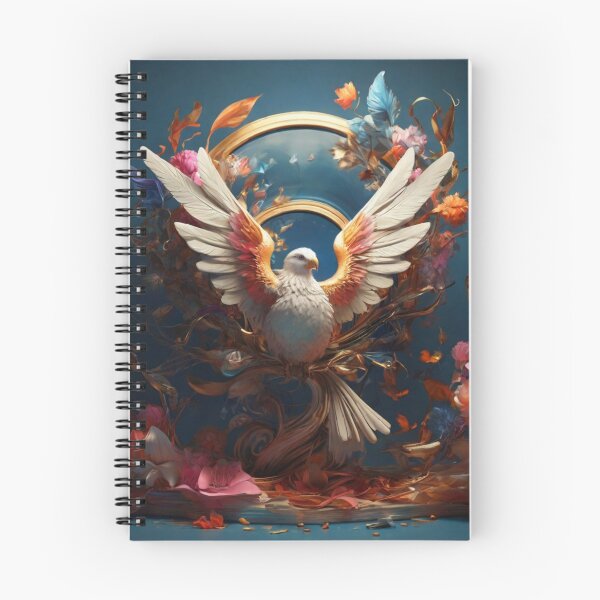 Item preview,  White dove immersed in colorful flowers. designed and sold by KilianSzmid.