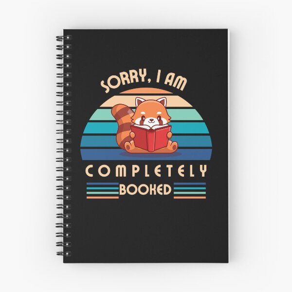 Item preview, Sorry I am completely booked Red Panda book reader designed and sold by sydney-syder.
