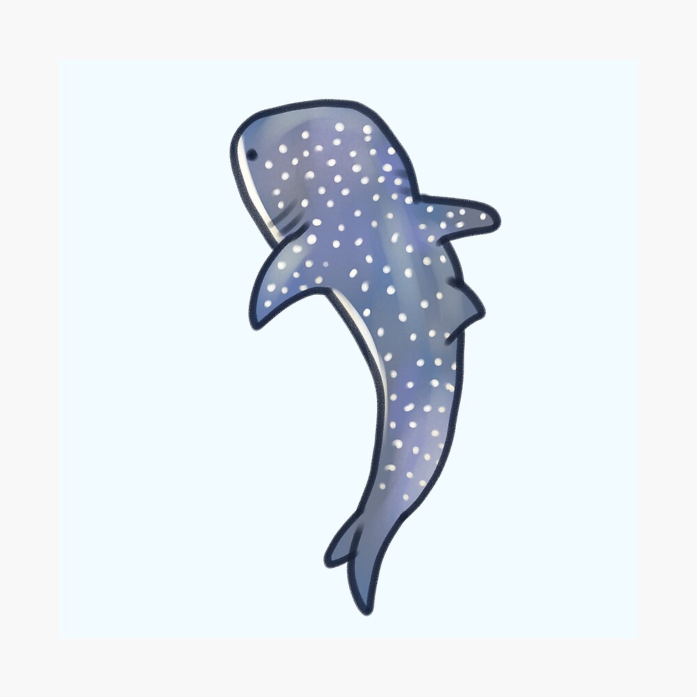 Whale shark art Poster