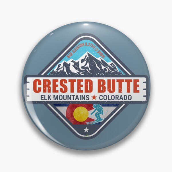 Item preview, Crested Butte Colorado Ski Snowboard Sticker T-Shirt designed and sold by OuterShellUK.