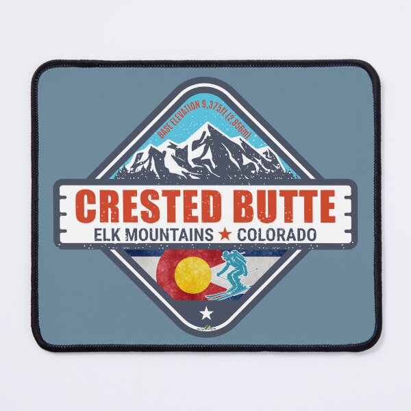 Item preview, Crested Butte Colorado Ski Snowboard Sticker T-Shirt designed and sold by OuterShellUK.