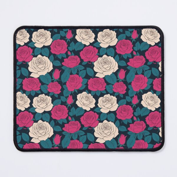 Item preview, Seamless minimalist rose flower pattern designed and sold by brandingpro.