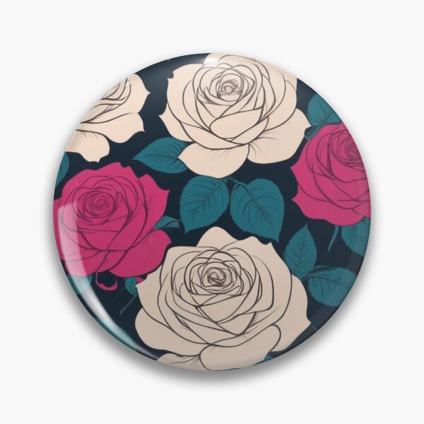 Item preview, Seamless minimalist rose flower pattern designed and sold by brandingpro.