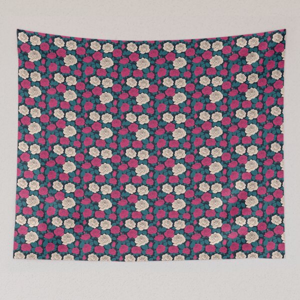 Item preview, Seamless minimalist rose flower pattern designed and sold by brandingpro.
