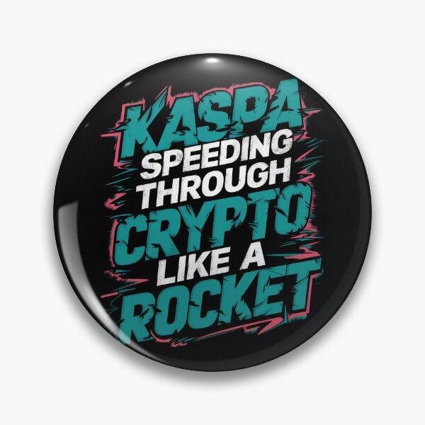 Item preview, Kaspa Speeding Through Crypto Like A Rocket designed and sold by RadDeck.