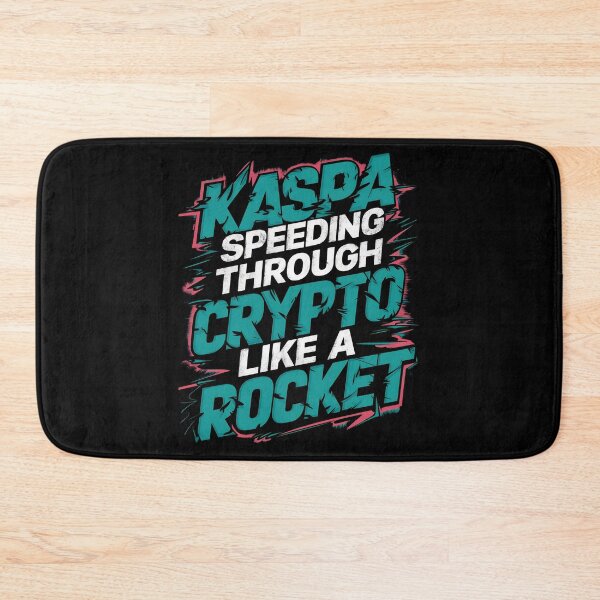 Item preview, Kaspa Speeding Through Crypto Like A Rocket designed and sold by RadDeck.