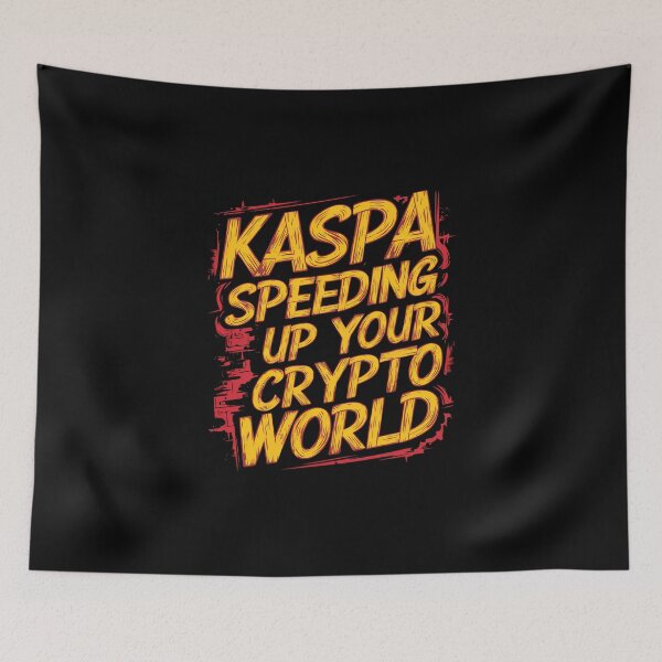 Item preview, Kaspa Speeding Up Your Crypto World designed and sold by RadDeck.