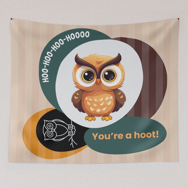 Item preview, Cute OWL "hoo-hoo-hoo-hooo" designed and sold by CHANCHANAI.