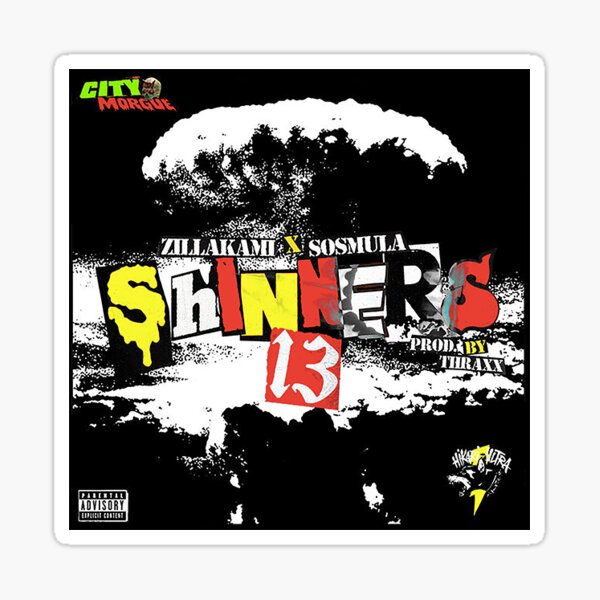 ZillaKami and Sosmula Shinners 13 Sticker