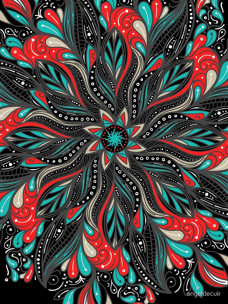 Mandala Flowers de angeldecuir