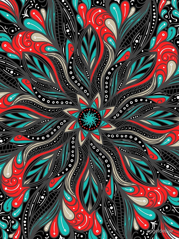 Mandala Flowers de angeldecuir