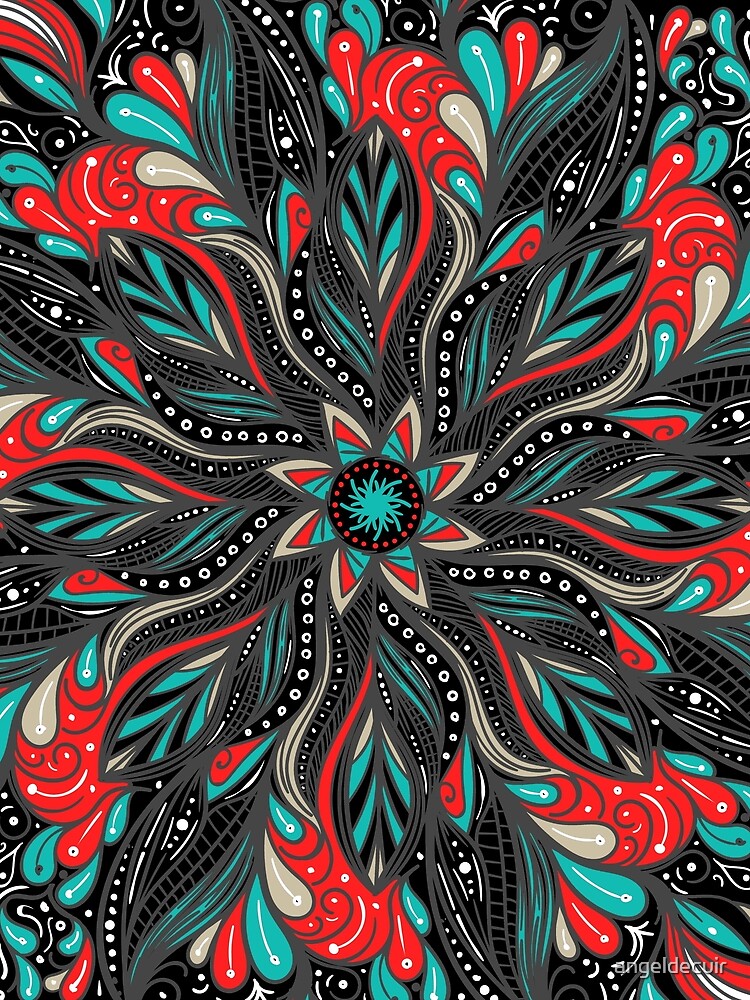 Mandala Flowers de angeldecuir