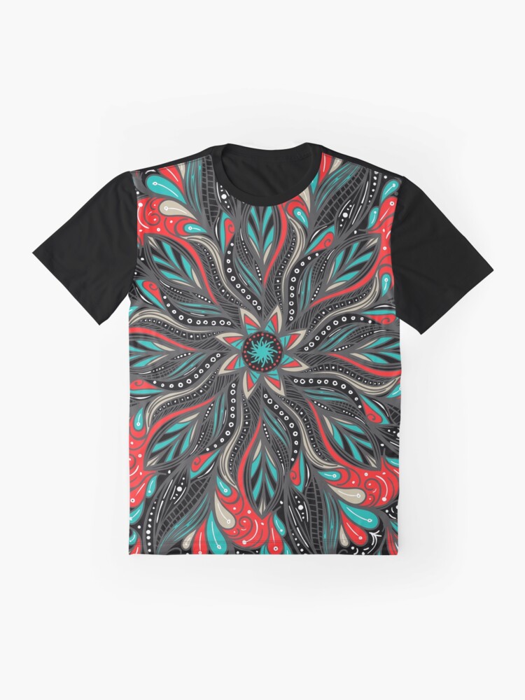 Vista alternativa de Camiseta gráfica Mandala Flowers